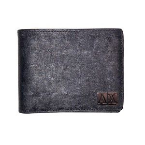 Armani Exchange black bifold wallet